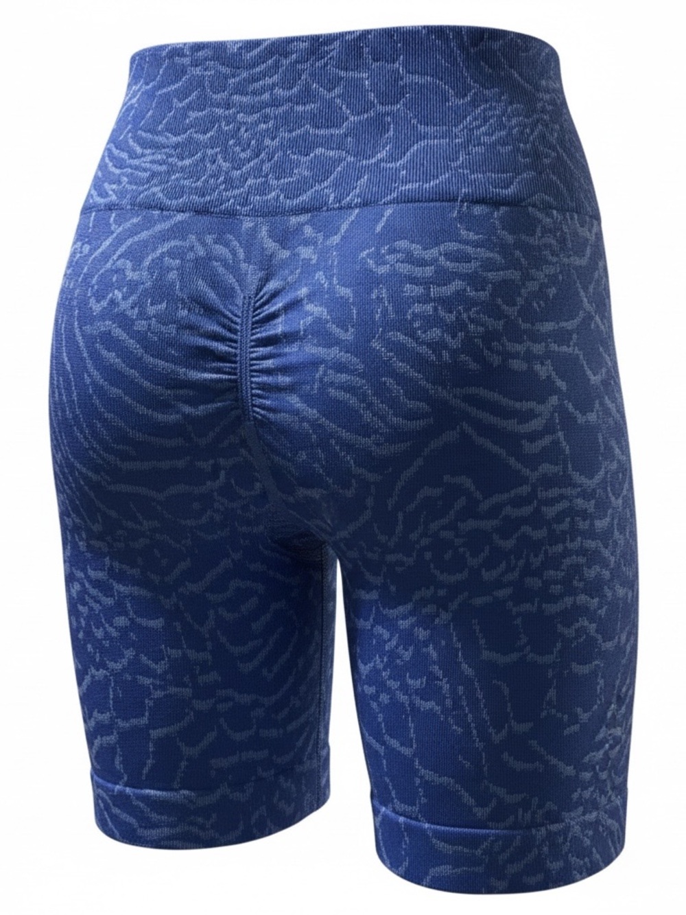 Gymshark Women’s Royal Blue Seamless High-Rise Bike Shorts - Picture 2 of 7